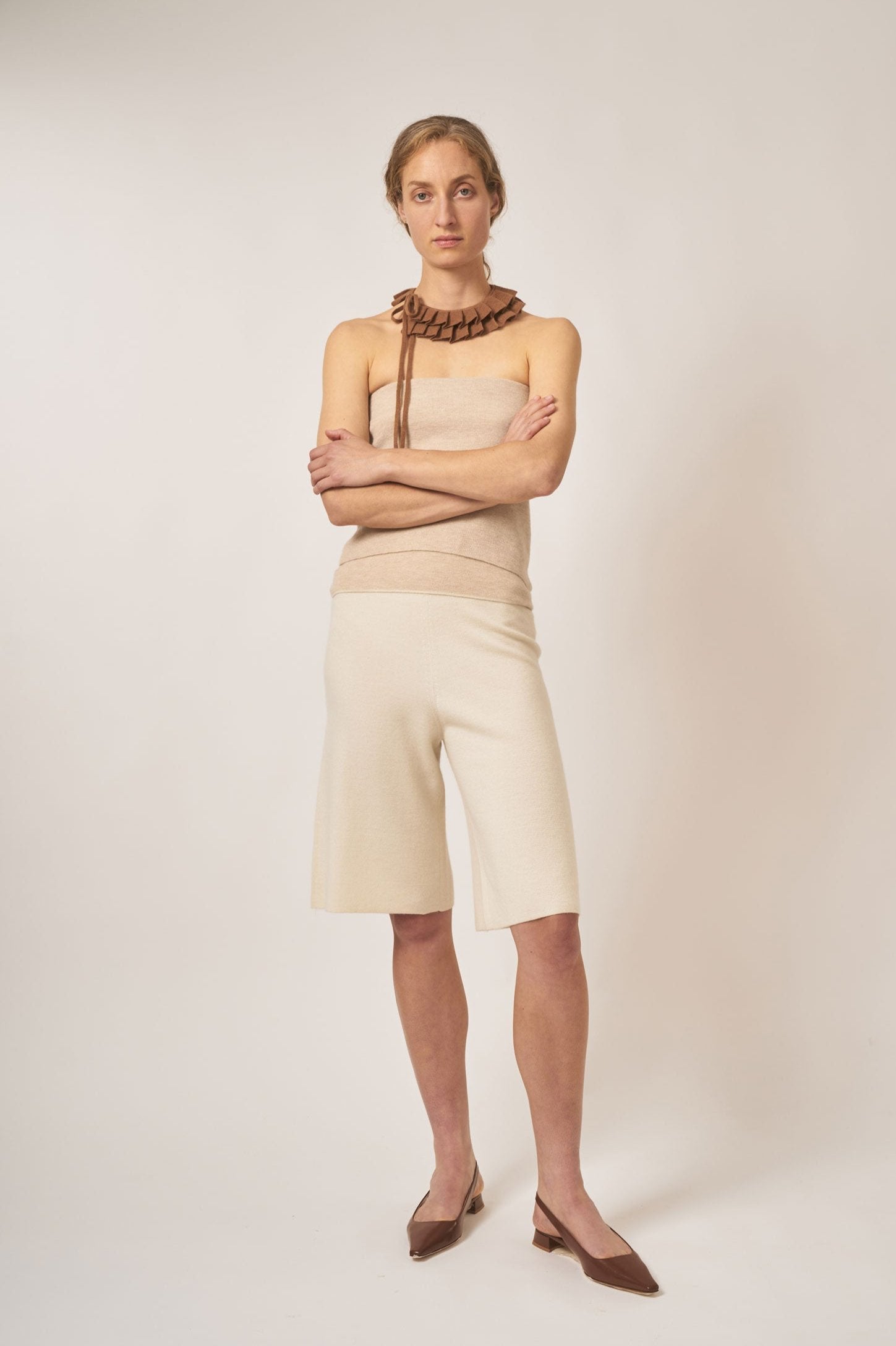 Fine Knit Cashmere Bermuda Shorts