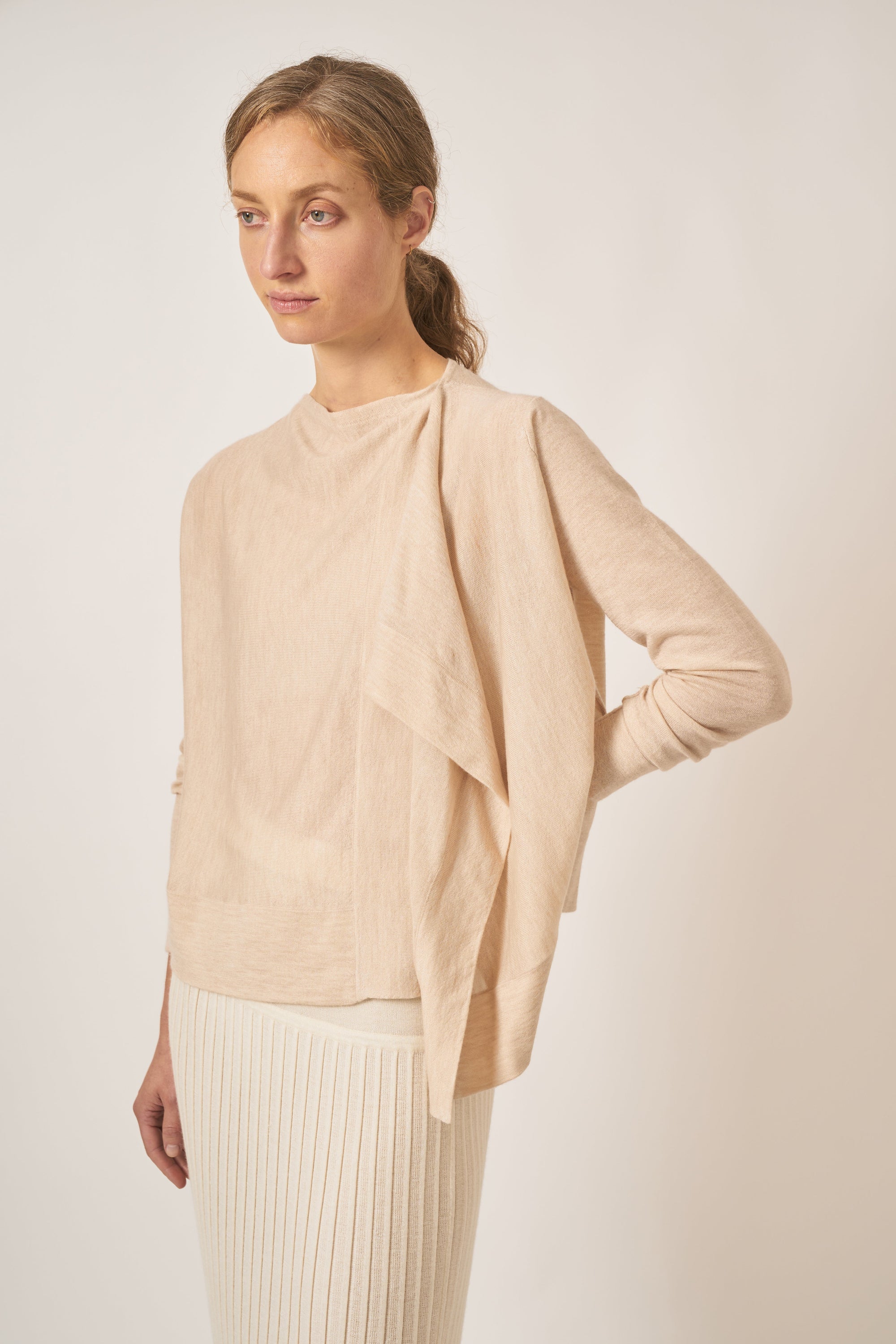 Drape Front Cardigan