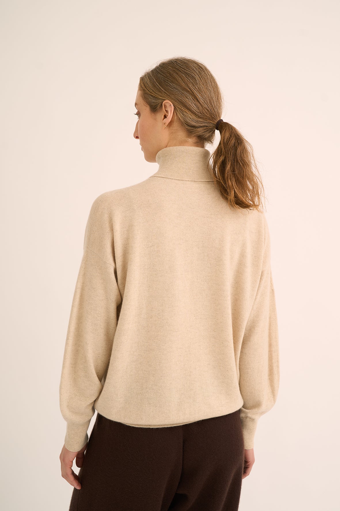 45 Bell sleeve roll neck sweater