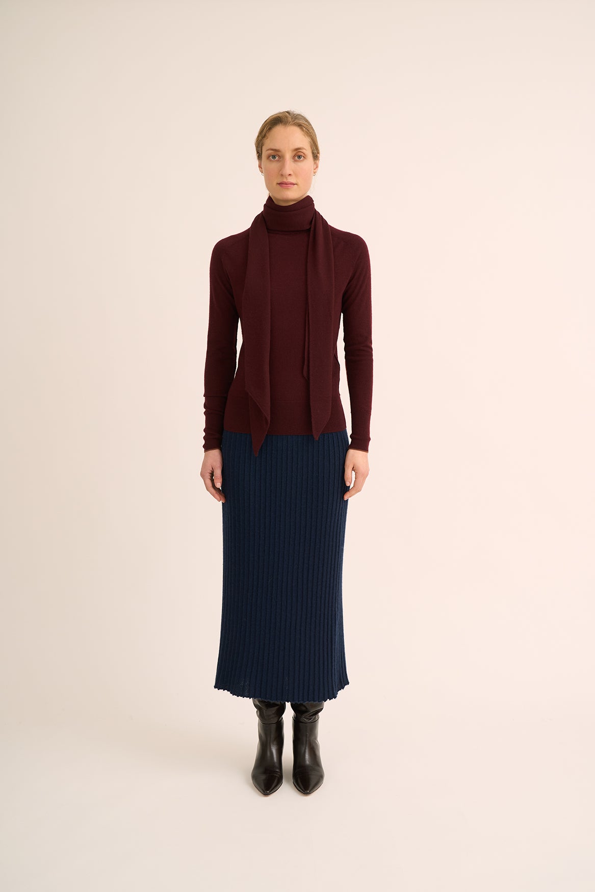 56 Polo neck sweater with tipping