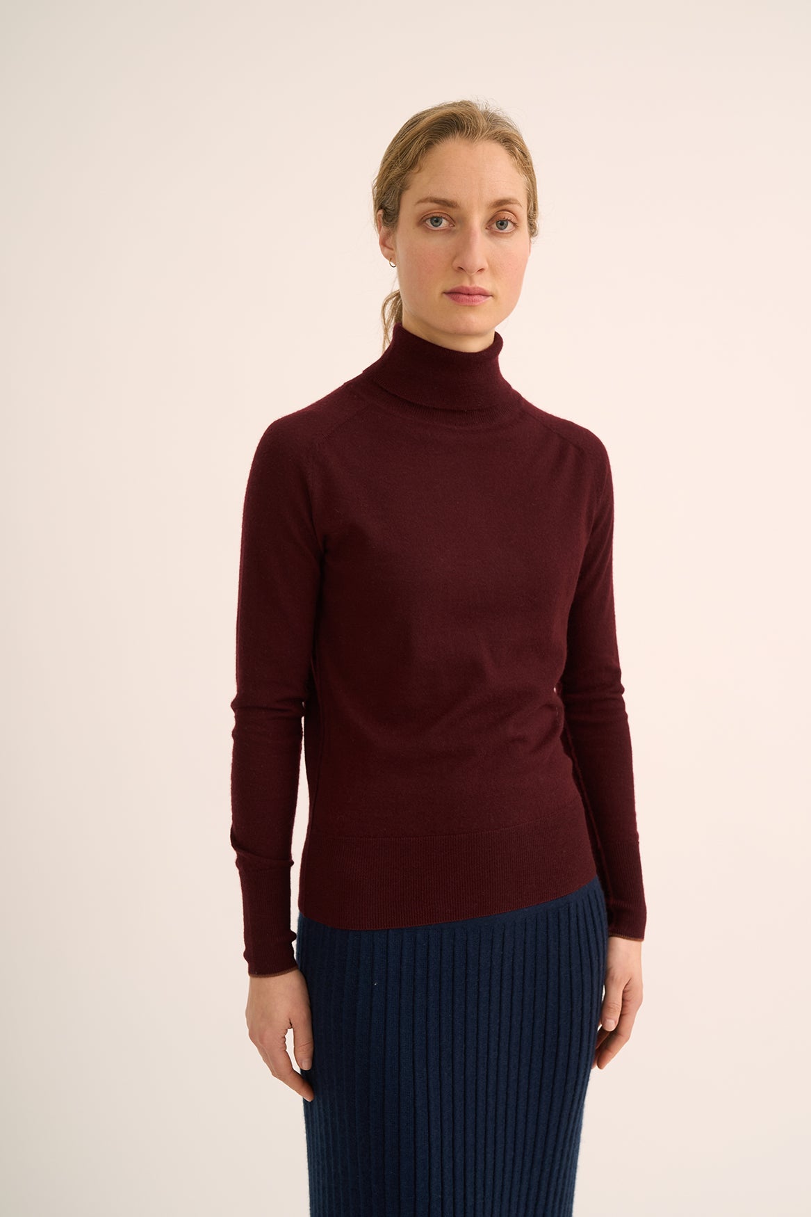 56 Polo neck sweater with tipping