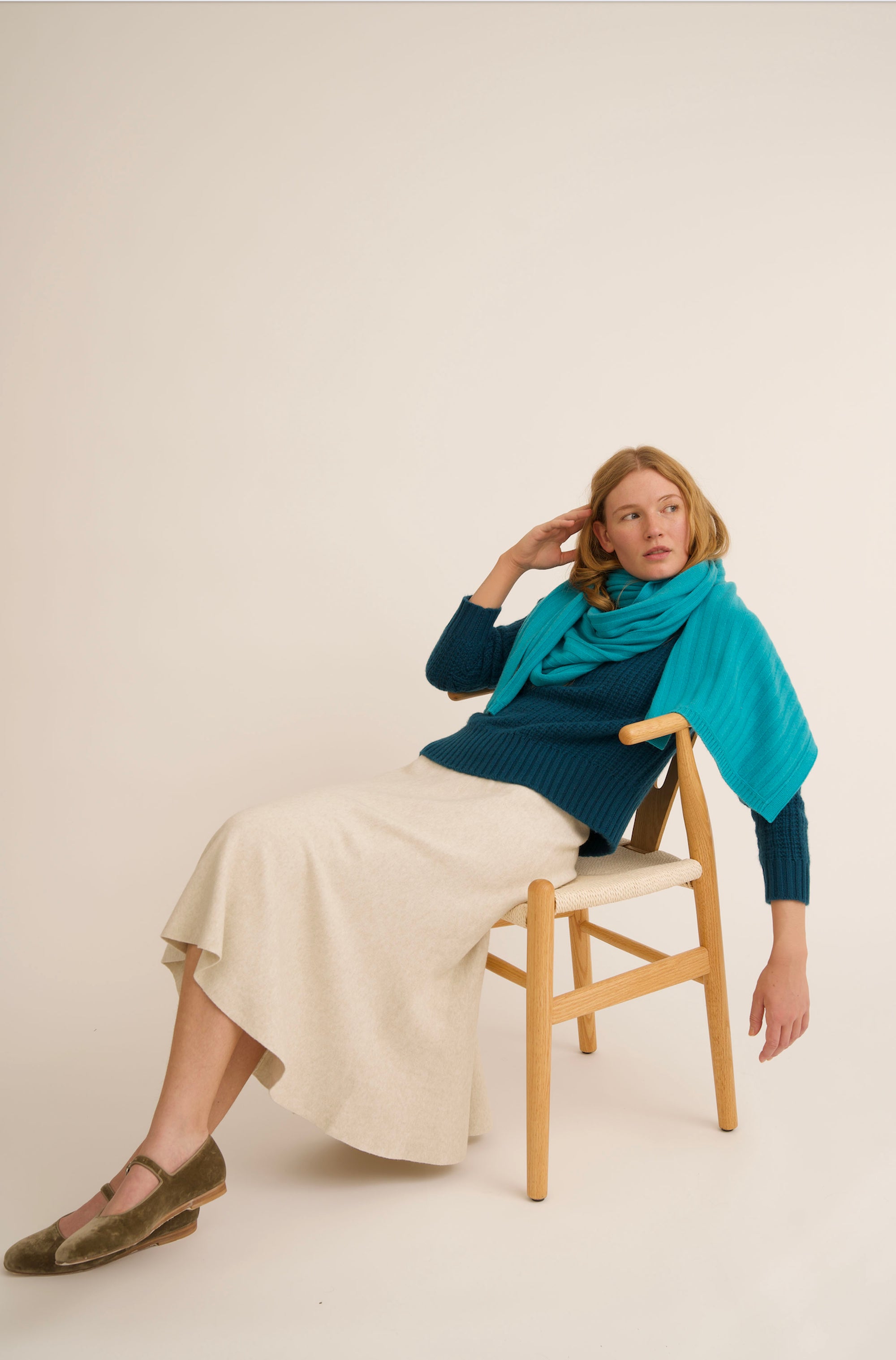 A Line Cashmere Skirt 