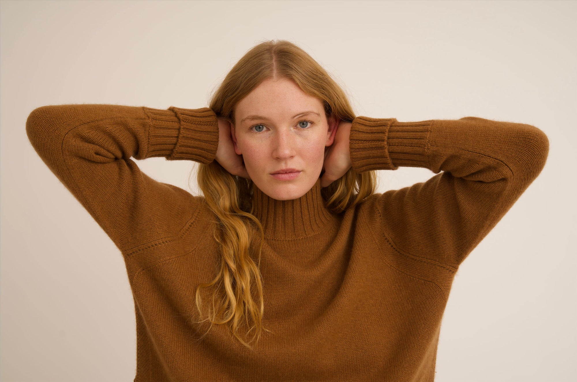 Hand Finished Turtleneck Cashmere Sweater