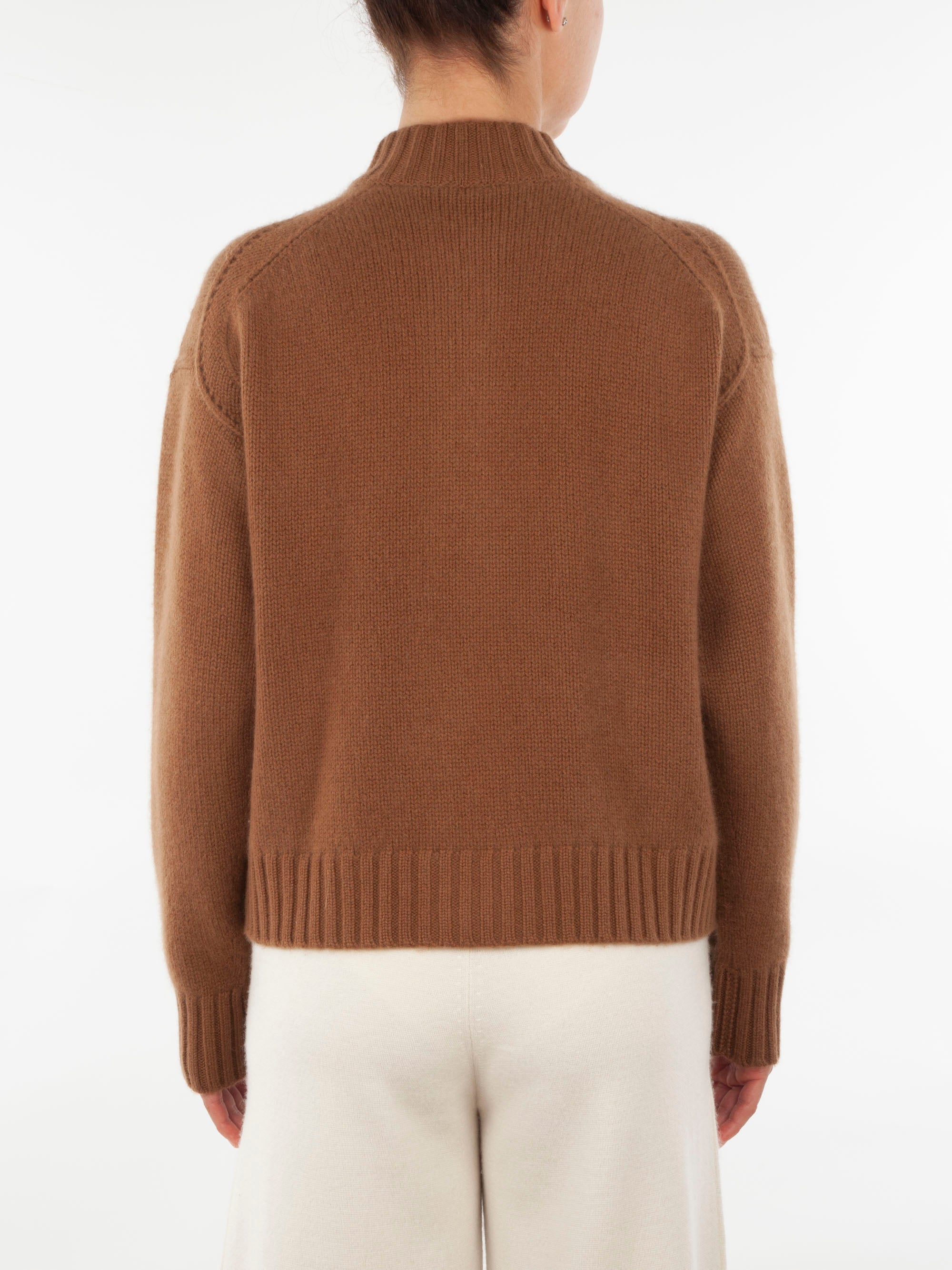 Turtle Neck Cashmere Jacket