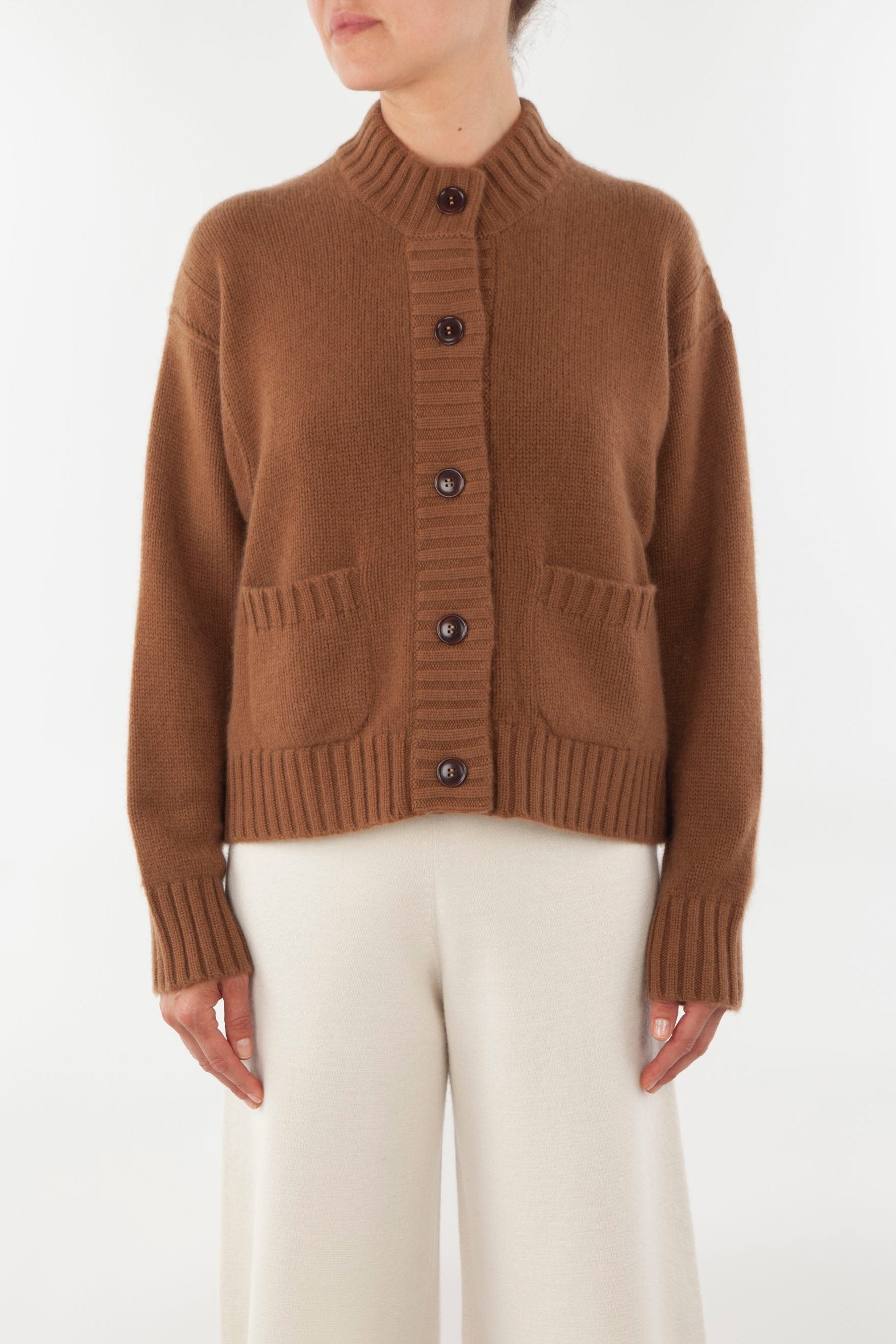 Turtle Neck Cashmere Jacket