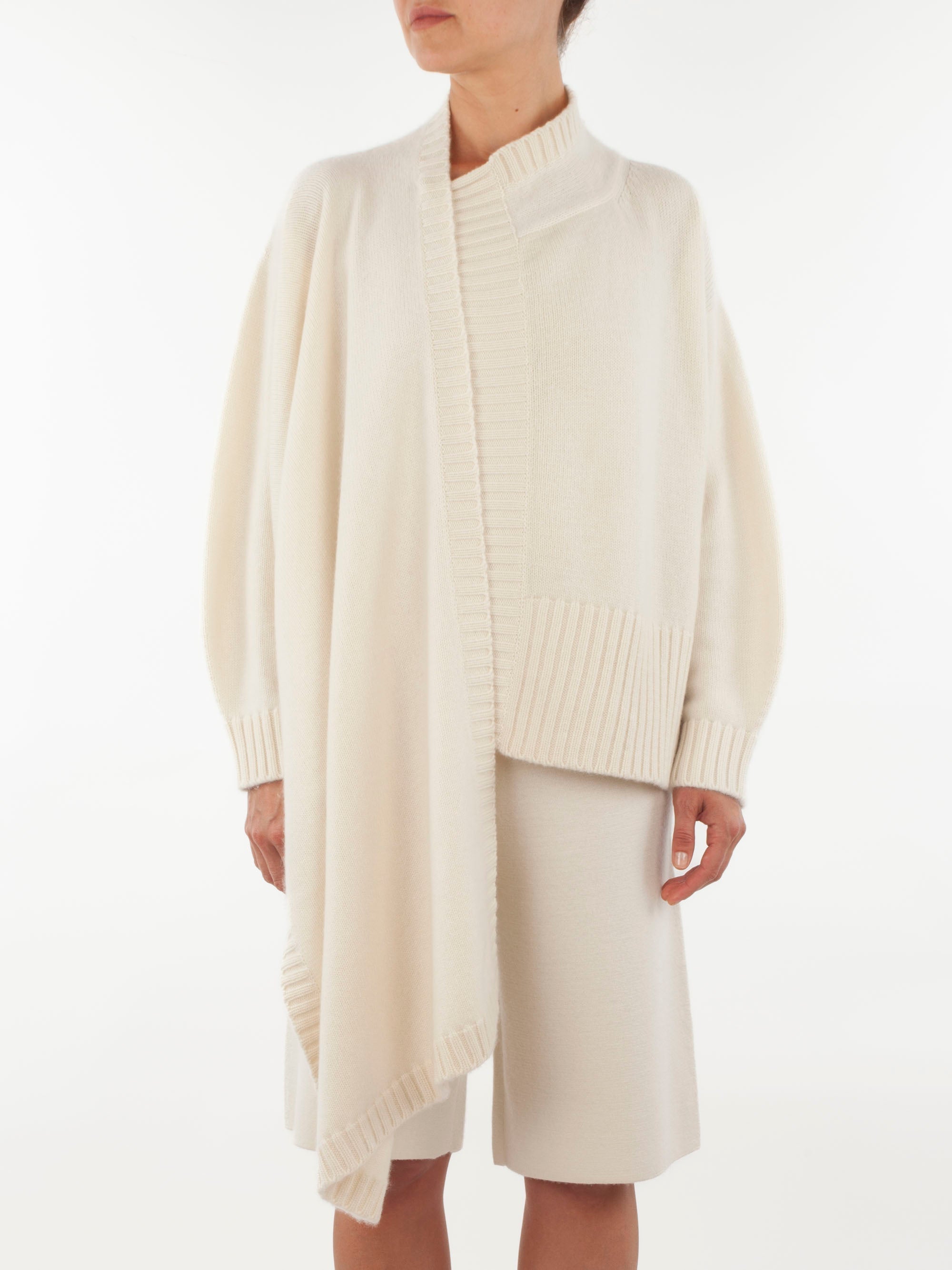 Wrap Front Cashmere Cardigan