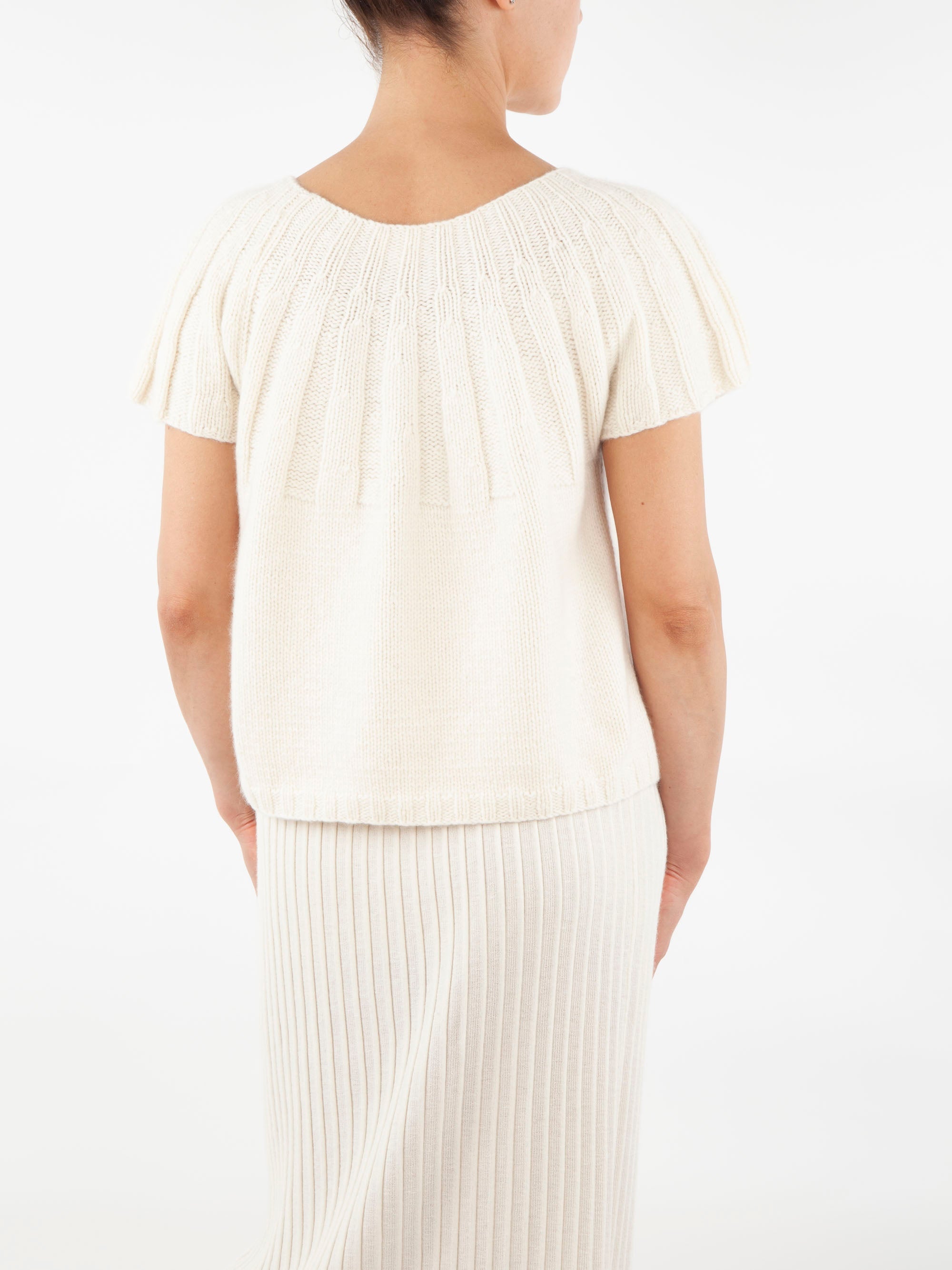 Hand Pleated Cashmere Sweater