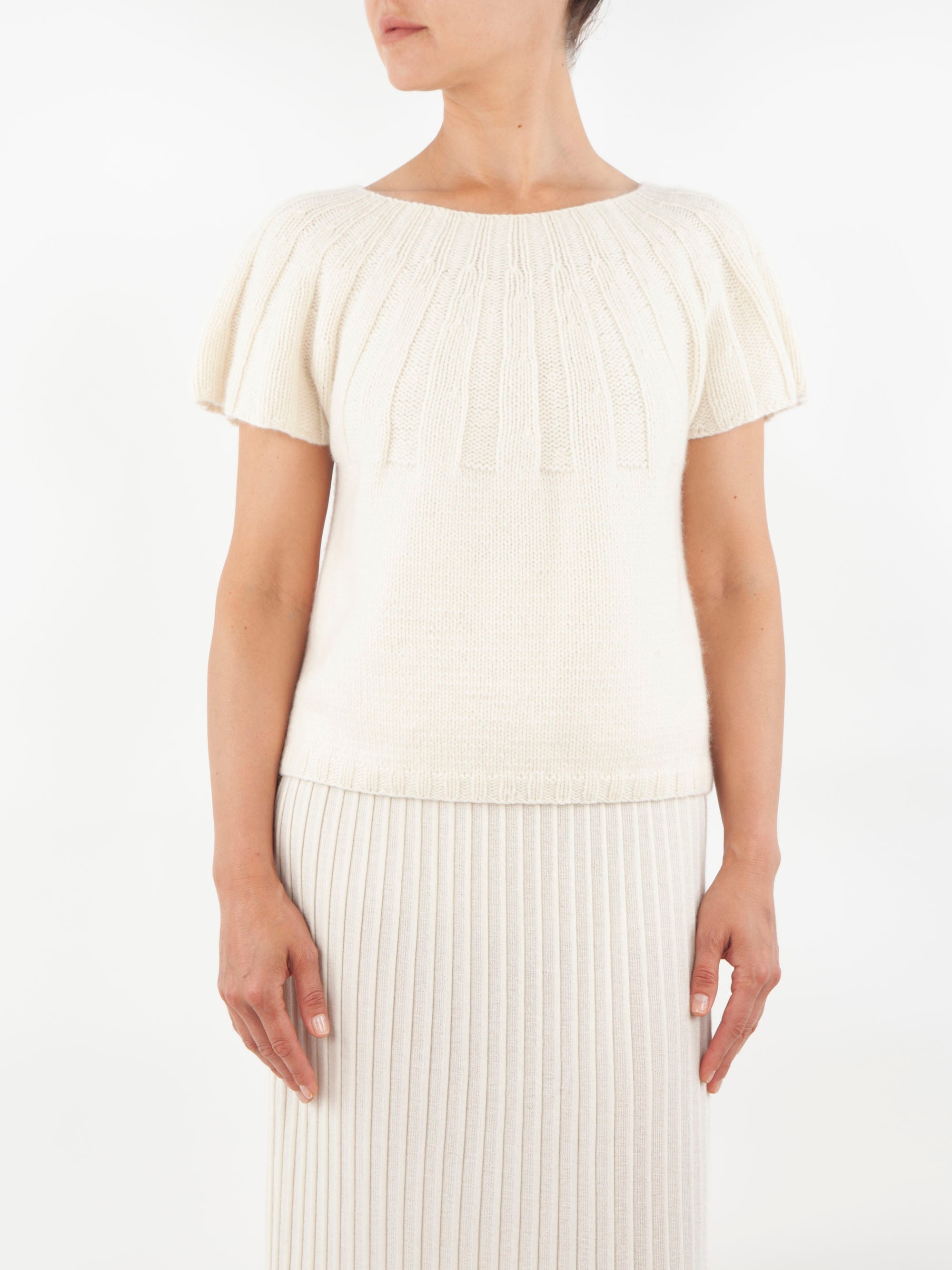 Hand Pleated Cashmere Sweater