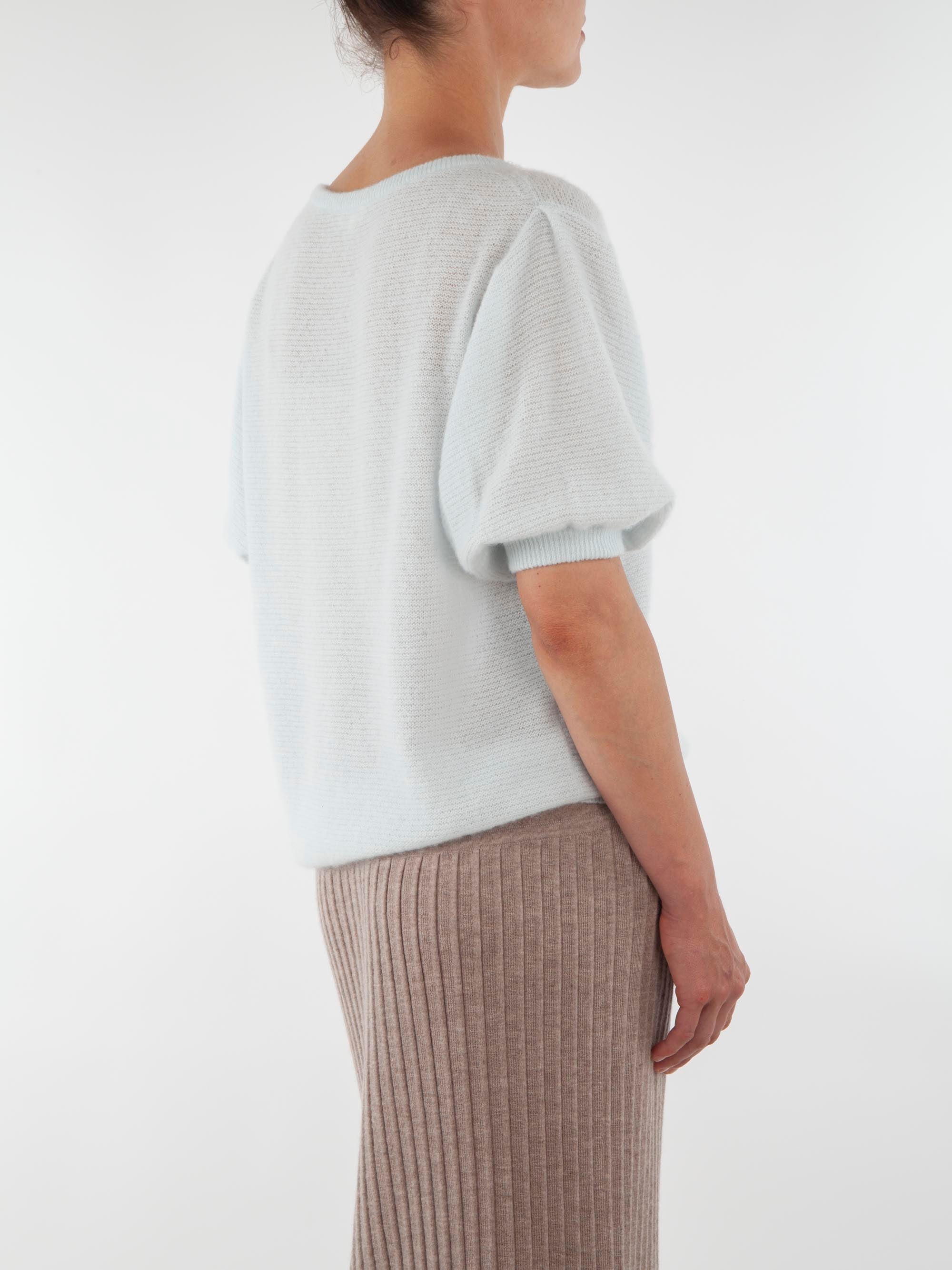 Balloon Sleeve Cashmere Sweater