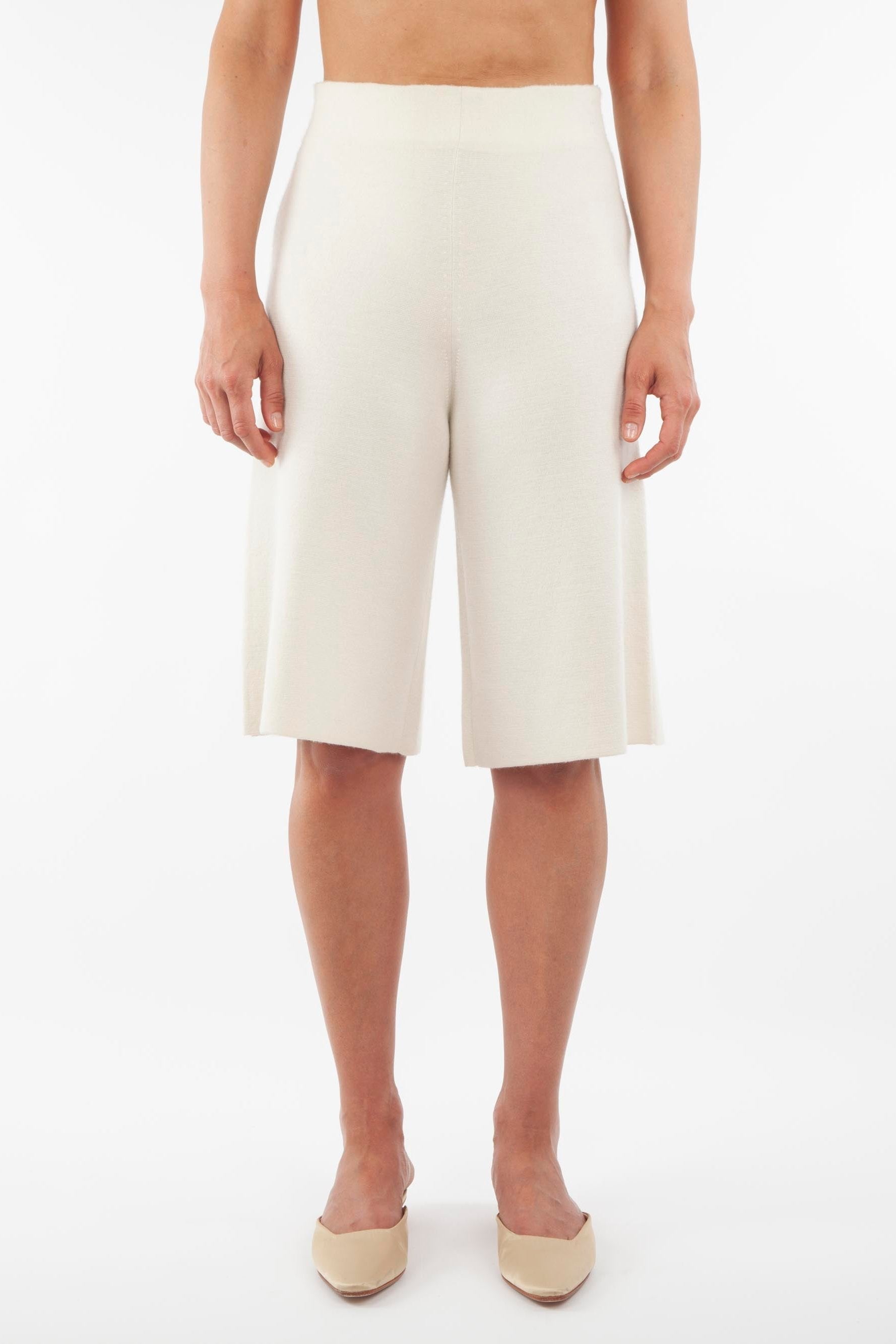 Fine Knit Cashmere Bermuda Shorts