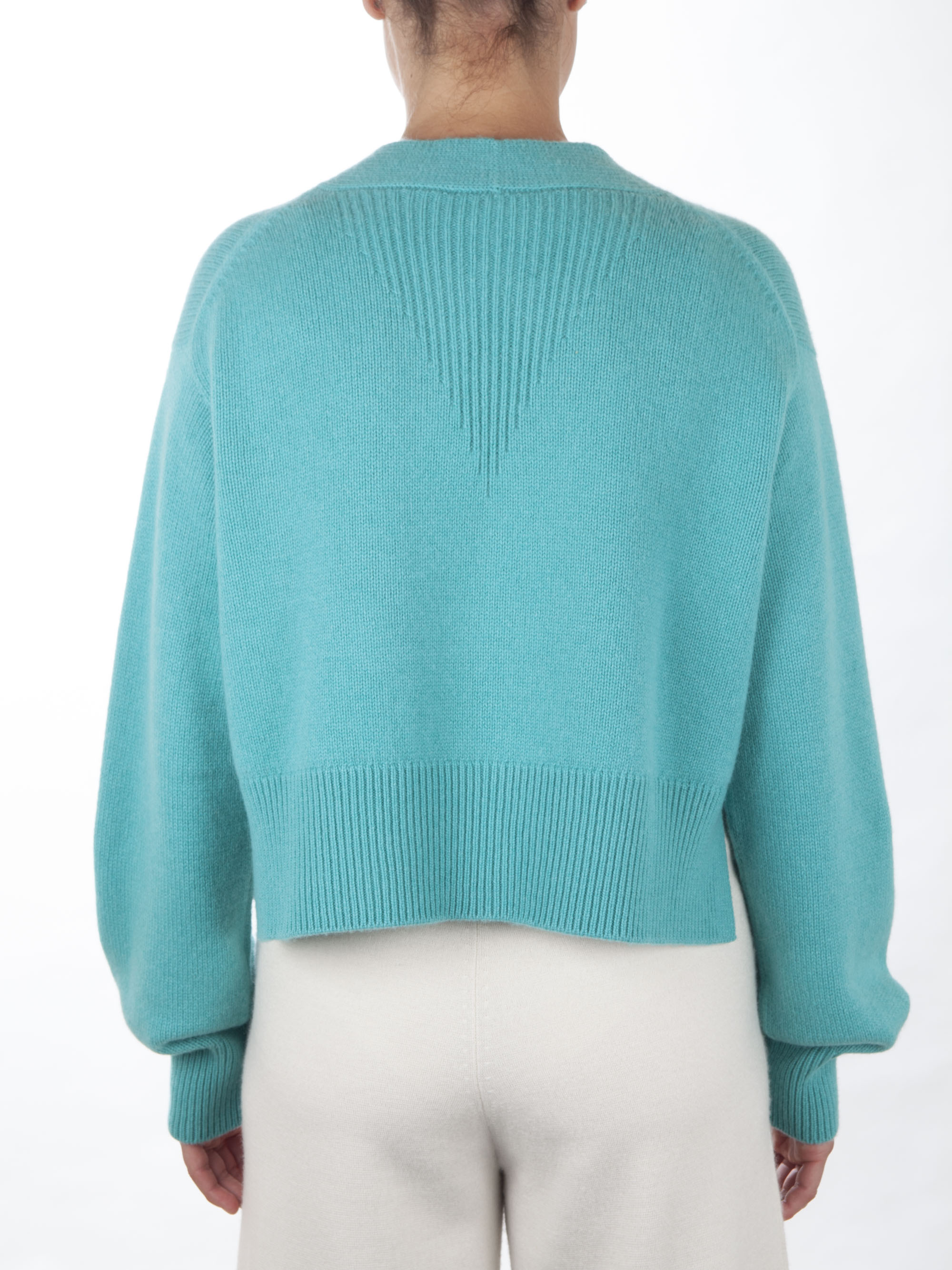 V Neck Boxy Cashmere Sweater