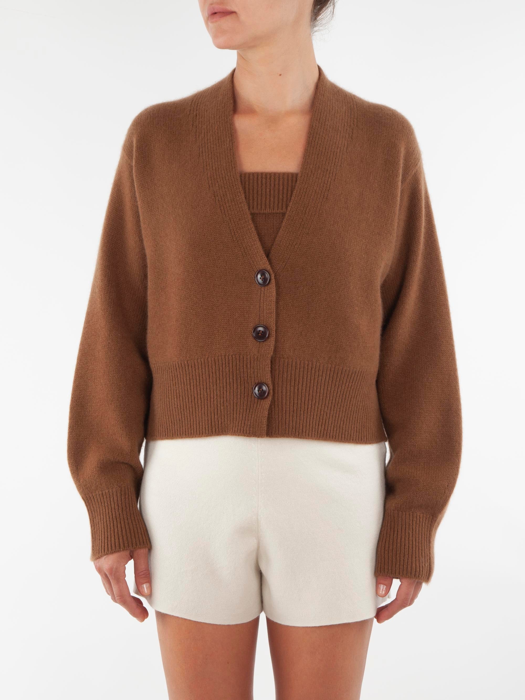 V Neck Cashmere Cardigan