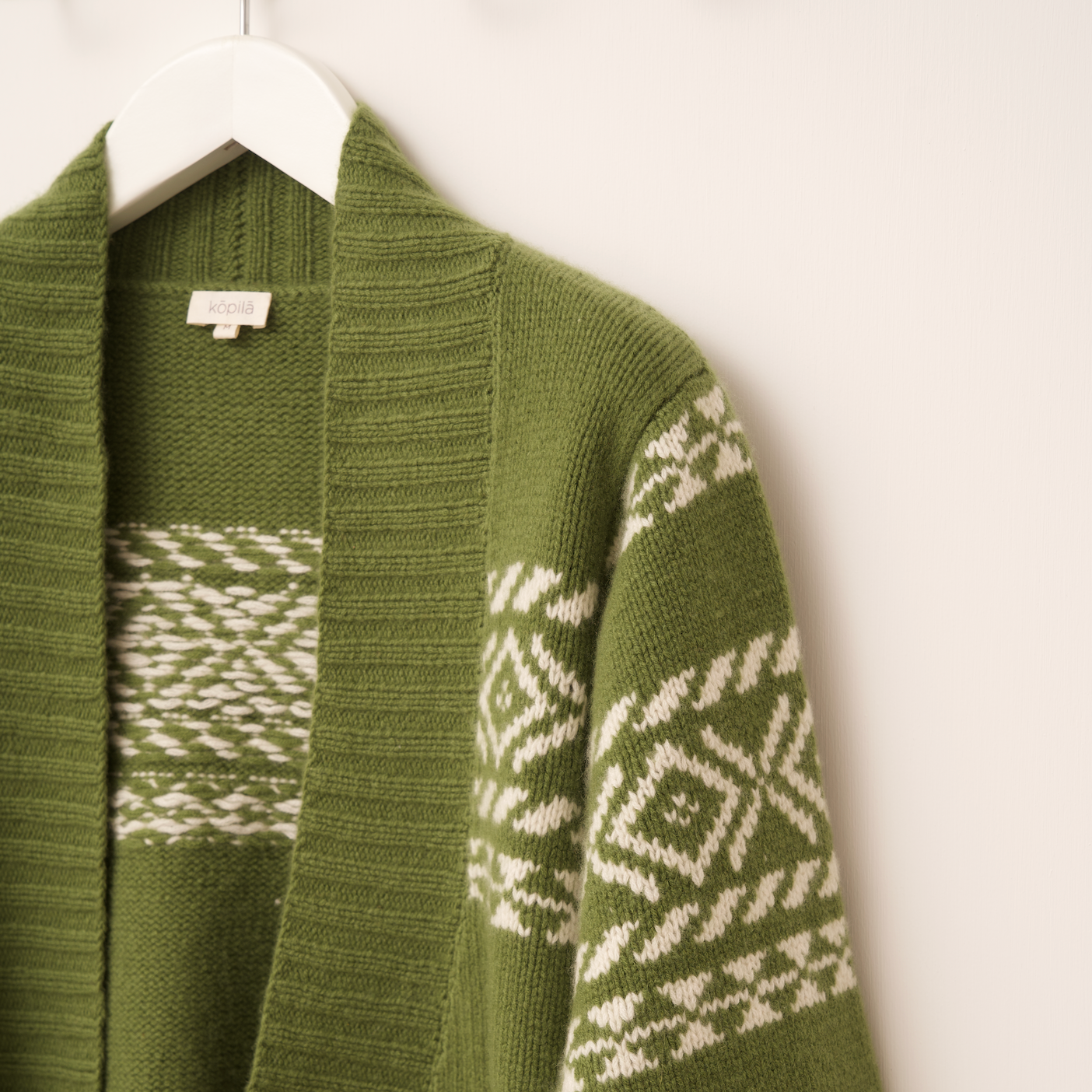 Fair Isle Cashmere Knit Cardigan